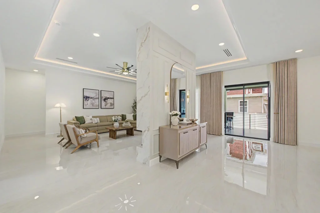 Modern Feature Wall Living Room